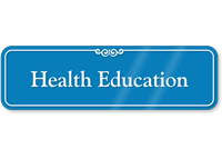 Health Education Showcase Hospital Sign