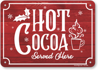 ‪‪❤︎‬cocoaさまのお品ものです‪‪❤︎‬ Hot Cocoa Served Here Vintage Sign, SKU: S2-5793