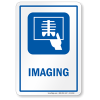 Imaging Hospital Sign with Xray Report Symbol