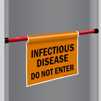 Infectious Disease Door Barricade Sign