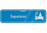 Inpatient Showcase Hospital Sign With Symbol