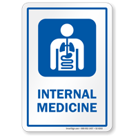 Internal Medicine Internists Hospital Sign
