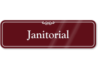 Janitorial ShowCase Wall Sign