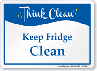 Keep Fridge Clean Sign