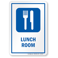 Lunch Room Sign with Symbol