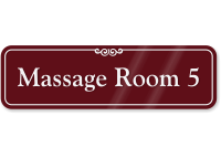 Massage Room 5 ShowCase Wall Sign