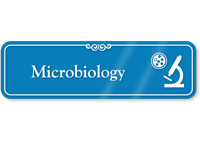 Microbiology Hospital Showcase Sign
