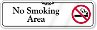 No Smoking Area Showcase Wall Sign