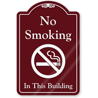 No Smoking In This Building ShowCase Sign