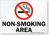 Non-Smoking Area (with symbol)