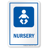 Nursery Sign with Baby Symbol