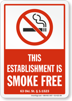 Oklahoman Smoking Sign