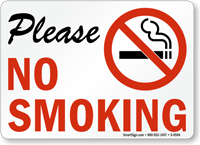 Please No Smoking (with symbol)