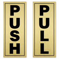 Pull Push Set Sign
