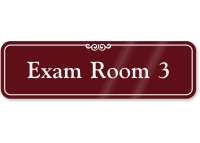 Exam Room 3 Sign