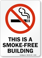 This Is A Smoke-Free Building Sign