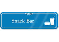 Snack Bar Hospital Showcase Sign