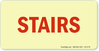 Fire and Emergency Stairs Glow Sign