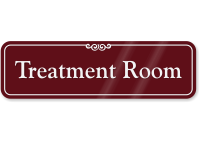 Treatment Room ShowCase Wall Sign