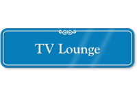 TV Lounge Showcase Hospital Sign