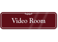 Video Room ShowCase Wall Sign