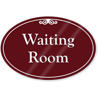 Waiting Room ShowCase Sign