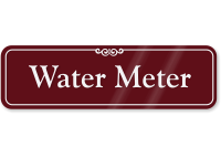 Water Meter ShowCase™ Wall Sign