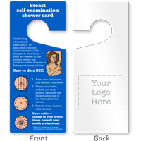 2-Sided Breast Self-Examination Card Hang Tag