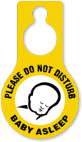 Do Not Disturb Baby Asleep Hang Tag