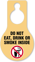Do Not Eat Drink Smoke Hang Tag