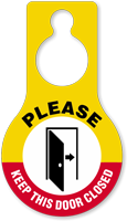 Please Keep This Door Closed Hang Tag