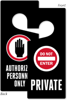 Private Authorized Personnel Only 2-Sided Private Property Tag