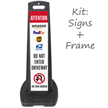 FedEx UPS Do Not Enter Driveway LotBoss Portable Sign Kit