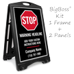 Stop Add Headline BigBoss Portable Custom Sidewalk Sign
