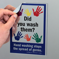 Did You Wash Them, Wash Hands Mirror Decals