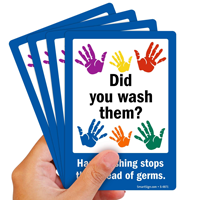 Did Wash Hand Washing Stops Germs Signs