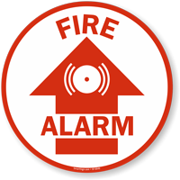 Fire Adhesive Floor Sign