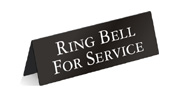 Engraved In Use/Vacant Signs